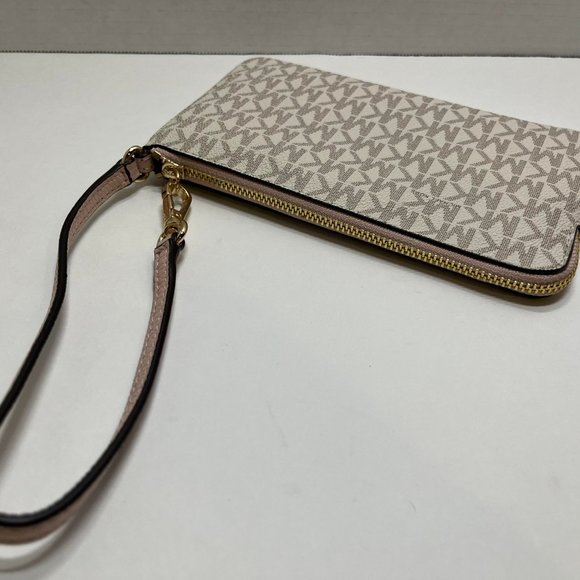 Michael Kors Pink and Cream Wristlet - Picture 3 of 9